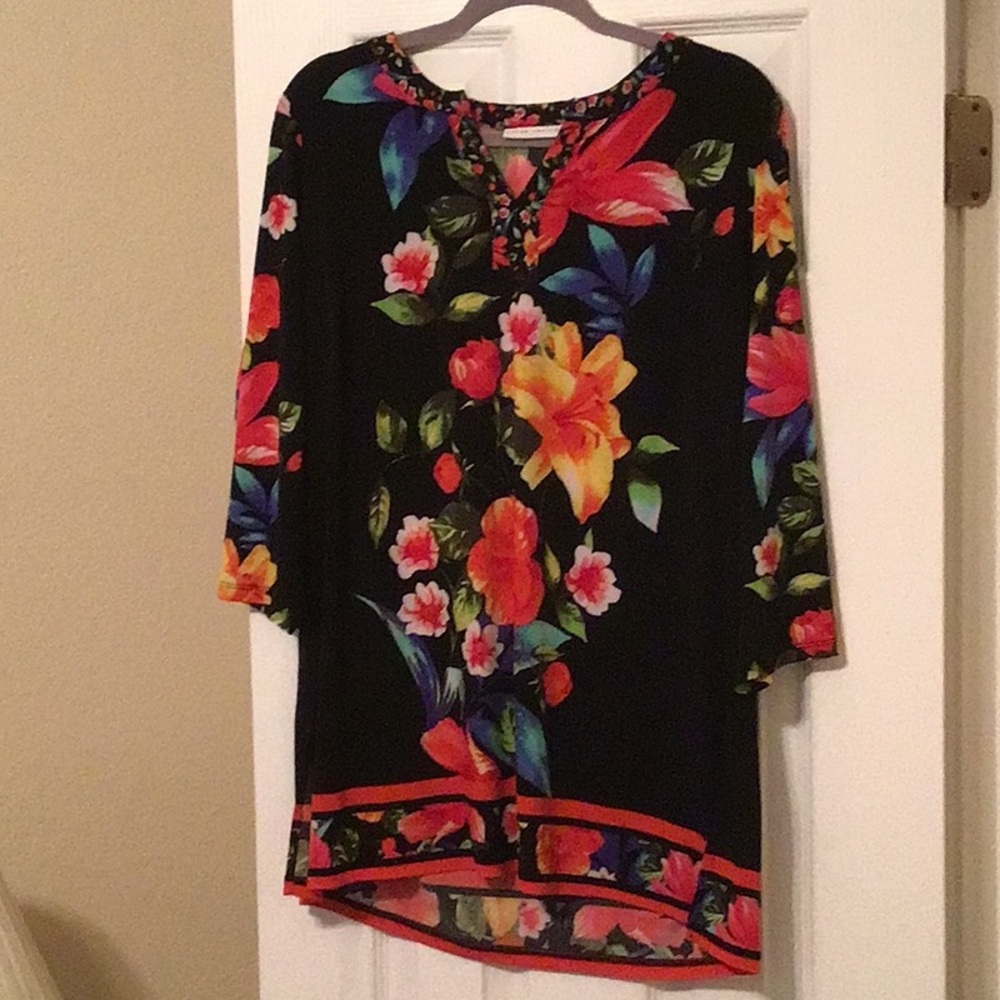 Graver Tropical Tunic sz L in EUC